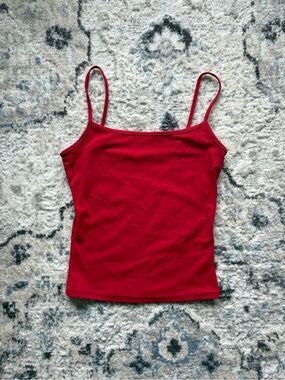 Garage Red Sleek Scoop Cami Top